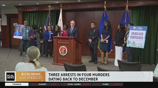 Beverly Crest triple murder arrests announced