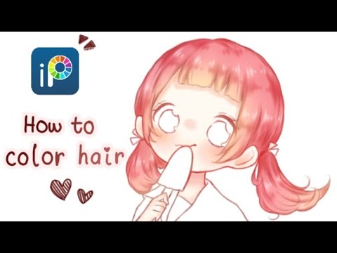 Cách tô tóc đơn giản trên ibisPaint X |《Tutorial to color hair》