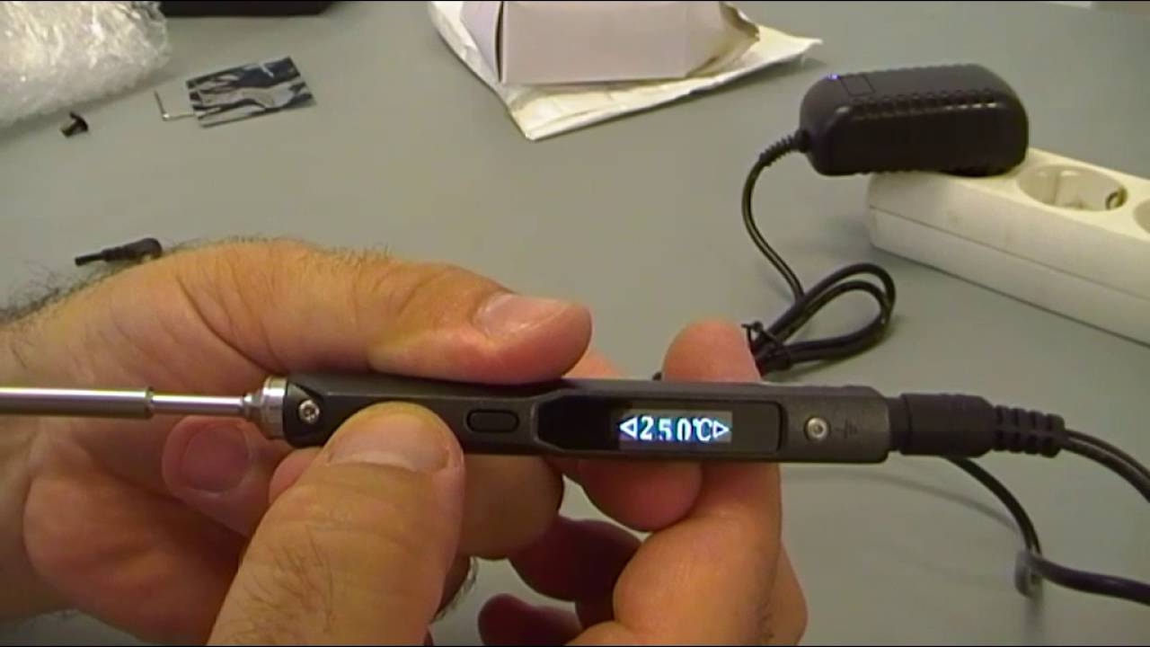 UNBOXING Y TEST DE SOLDADOR ELECTRONICA TS100 65W digital OLED programable  - TS-B2 NEGRO - YouTube