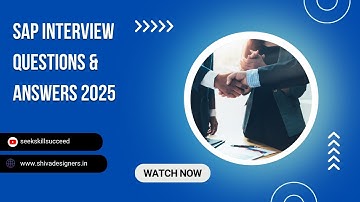 SAP Interview Questions & Answers 2025 | Full Guide! SAP S/4HANA interview, SAP BTP questions