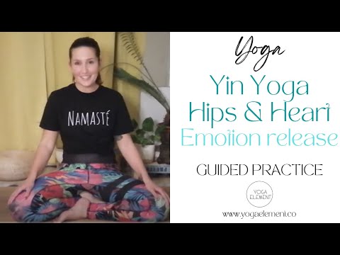 1h Yin Yoga for Emotion Release, Hip and Heart opening (full live class)