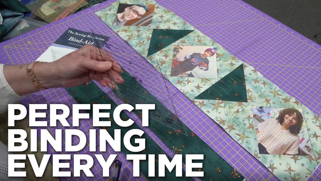 Bind Your QUILT Perfectly Every Time The Sewing Revolution Bind Aid Ruler YouTube