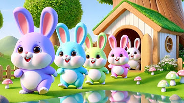 BÀI HÁT ĐANG HOT VỀ THỎ VÀ RÙA - Liên Khúc Nhạc Thiếu Nhi 4K Cho Bé Ngồi Xem Ăn Ngon Miệng Hơn