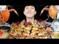 갑각류 1top! 제철 활 암꽃게찜 영접 Steamed Crab ワタリガニの蒸し物 清蒸梭子蟹 Cua hấp Kepiting Kukus Краб на пару mukbang ASMR