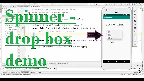 Android / Kotlin - Use Spinner and its OnItemSelectedListener event