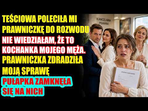 teściowa poleciła mi prawniczkę do rozwodu — nie wiedziałam, że to kochanka mojego męża i przyszła „