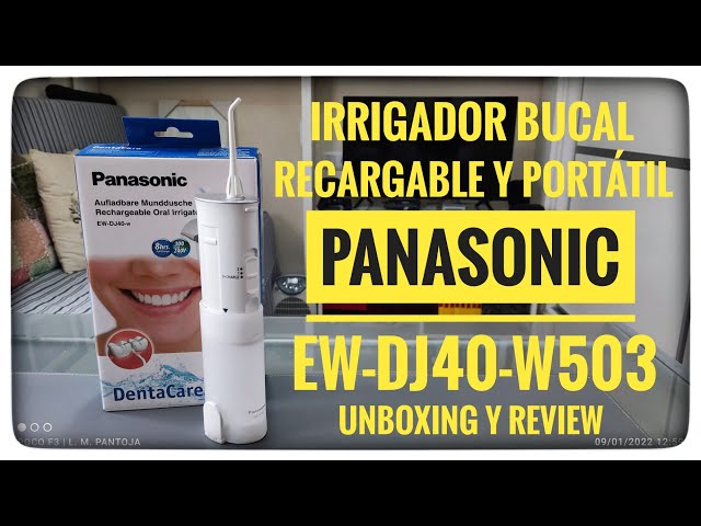 Panasonic EW-DJ40w Irrigador Bucal Recargable y Portátil, Unboxing y Review  