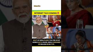 Govt. planning to apply internet tax per GB of mobile data #youtubeshorts #techtantra1
