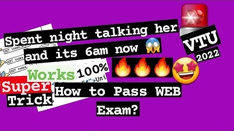 WEB 40+ with 2hr Prep 🤩🎯 Super Trick 2022 🏆 Most Expected Questions 🔥🔥🔥 6SEM #vtu #2022 #WEB #18CS63