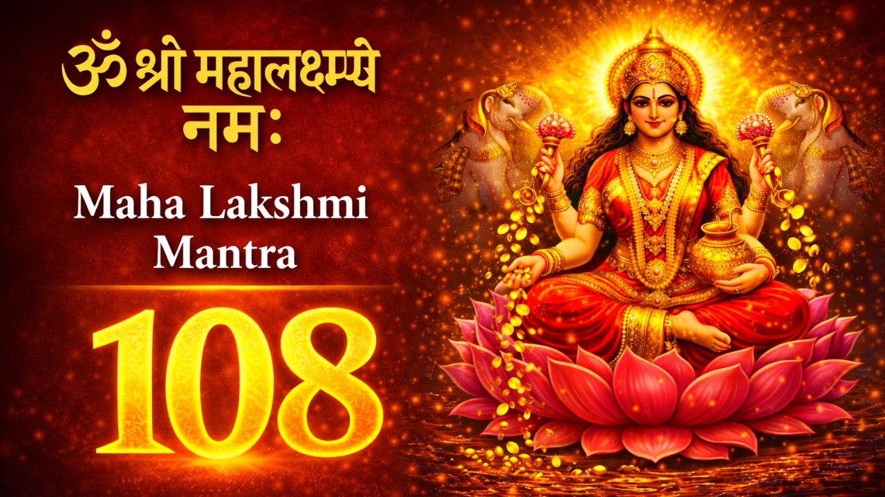 Maha Lakshmi Mantra 108 Times | महालक्ष्मी मंत्र 108 बार | Lakshmi Mantra - ॐ श्रीं महालक्ष्म्यै नमः
