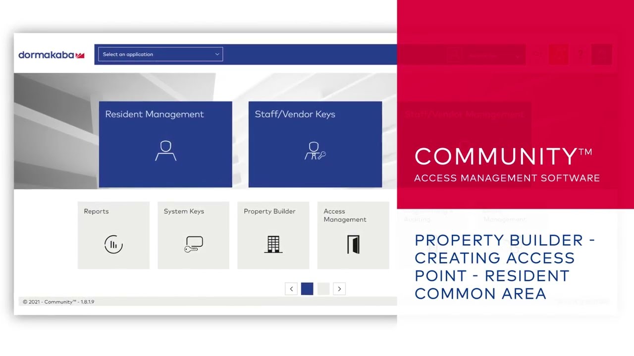 Community Software - Property Builder - Creating Access Point   Resident Common Area