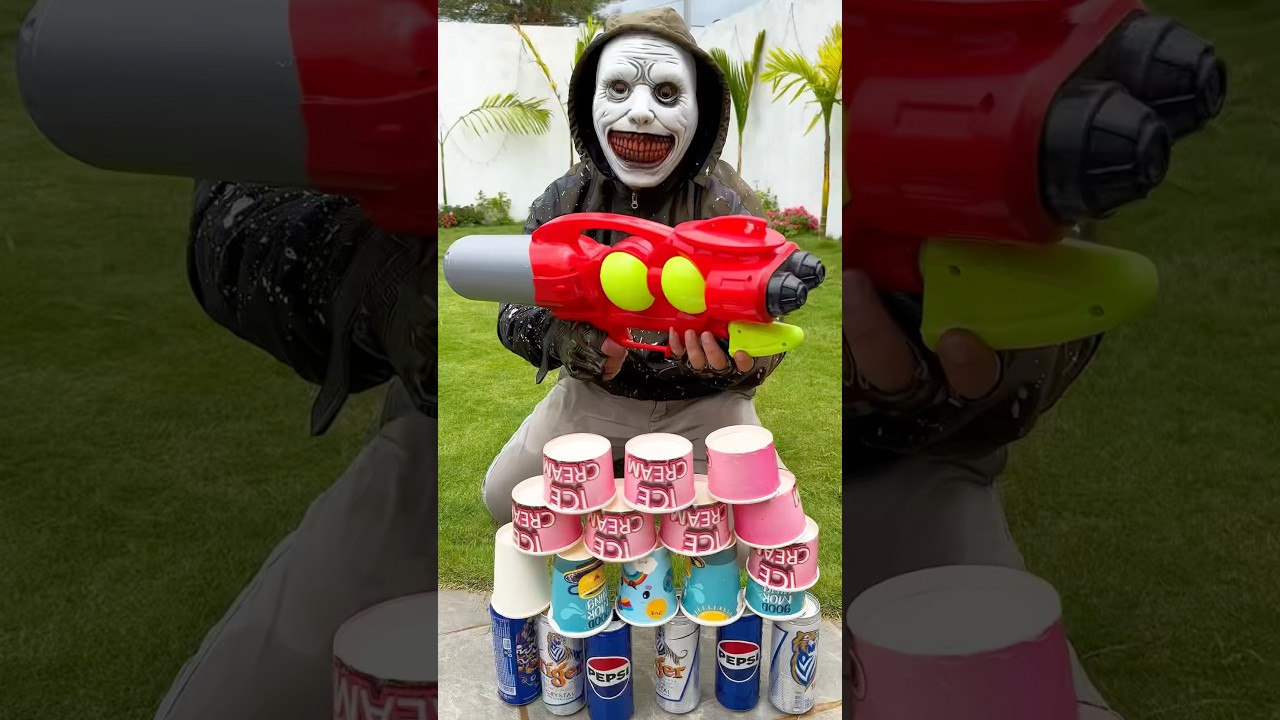 My New Toys‼️2 nozzle Water Gun & Testing 💥🔫