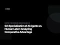 02 Specialization of AI Agents vs  Human Labor Analyzing Comparative Advantage