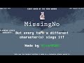 FNF - MissingNo but every turn a different character sings it!