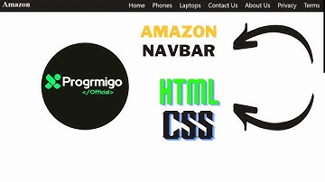 How to creat a Navbar like Amazon using html,css