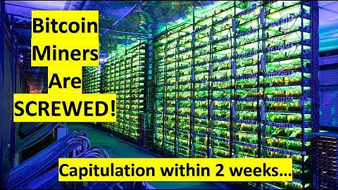 Bitcoin Miner Capitulation Imminent...