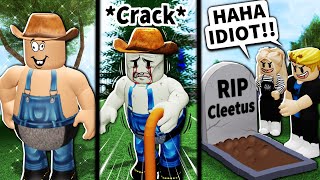 Roblox beat up old people game...