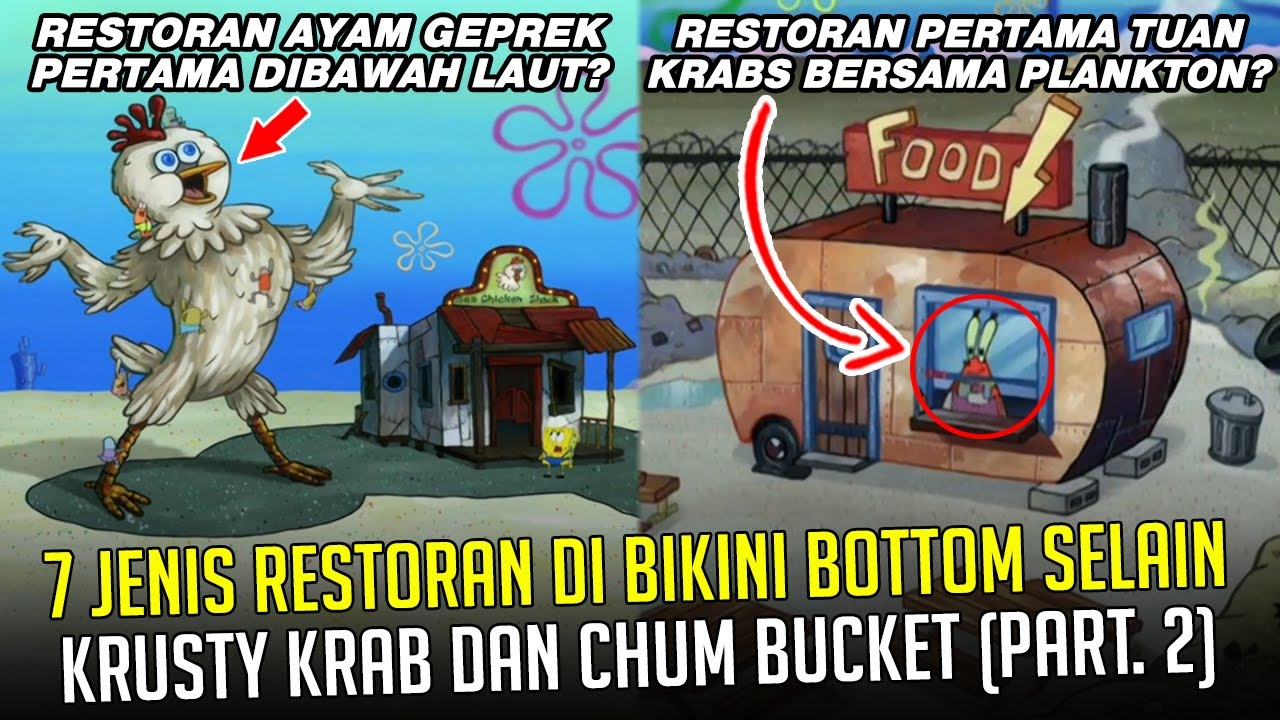 7 Jenis Restoran di Bikini Bottom selain Krusty Krab & Chum Bucket