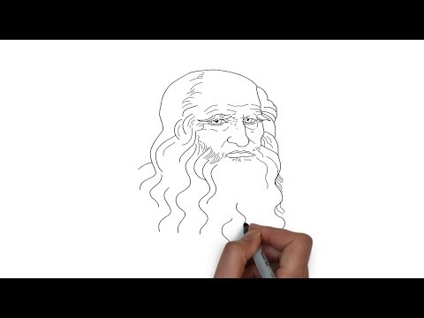 Leonardo Da Vinci Easy Drawings amp Coloring Page  How to Draw  Leonardo Da Vinci Face