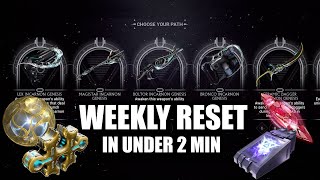 Weekly Reset in under 2min - October 5th 2025