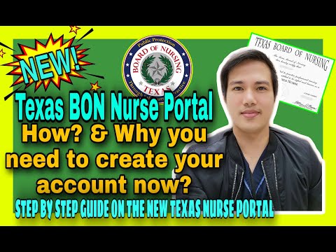 NEW Texas Nurse Portal: How & Why you need to create your account now?