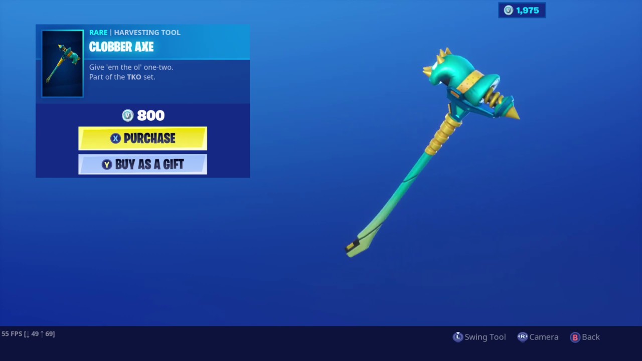 *NEW* CLOBBER AXE PICKAXE IN FORTNITE!