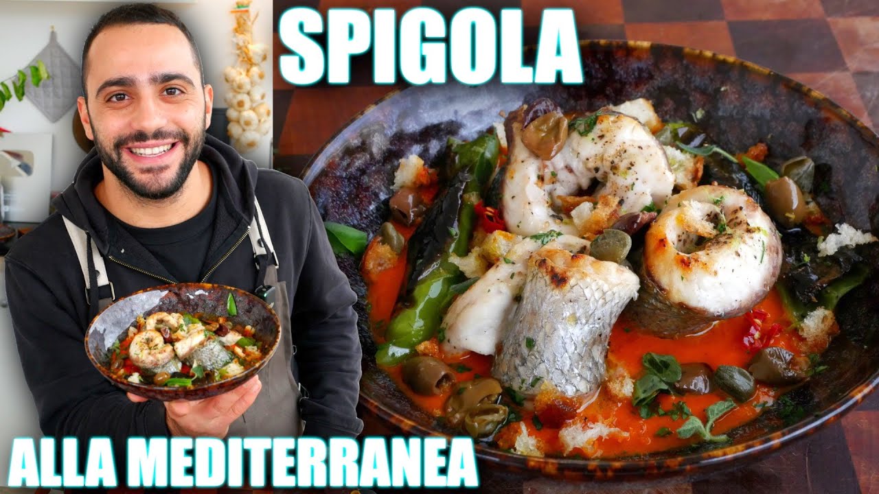 Spigola alla Mediterranea