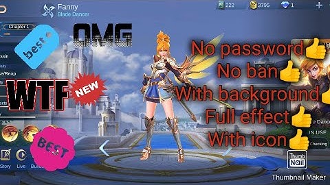 Skin script Ml No password Fanny Lightborn Skin script  Revamped