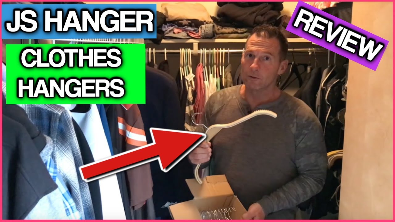 JS HANGER Lightweight Non Slip Wooden Hangers