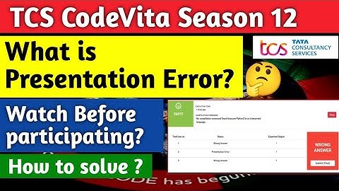 🔥Presentation Error in TCS Codevita😲|How to solve it #tcscodevita #tcscoding