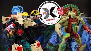 Transformers Collaborative Jurassic Park x Transformers Dilophocon and Autobot JP12 Review