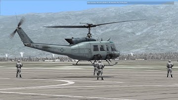 [DCS 1.2] UH-1H ground effect hover demo