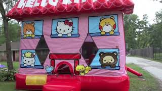 Hello Kitty Bounce House w/ Slide from Sky High Party Rentals