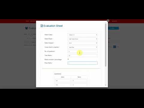 admin  evaluation sheet