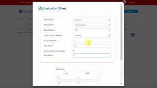 admin  evaluation sheet