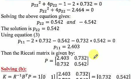linear quadratic regulator LQR part1