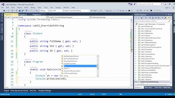 Lab32  OverRide ToString Method in C#