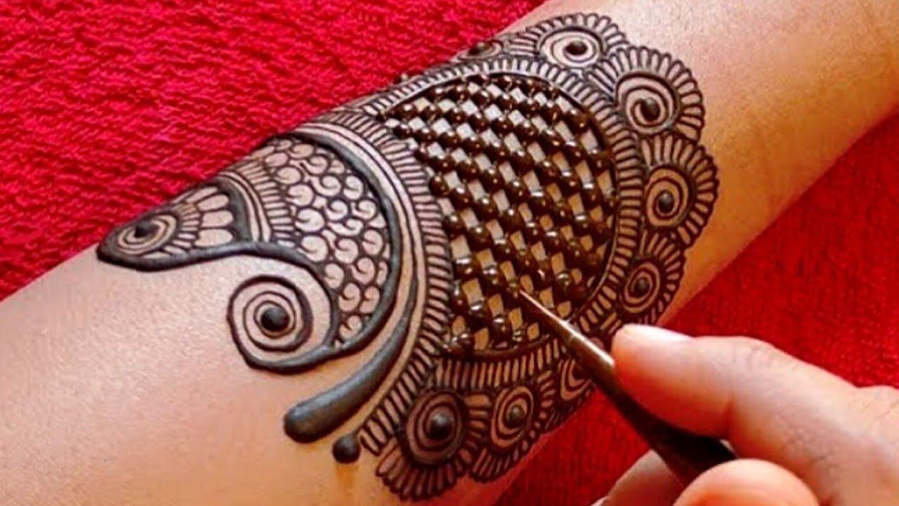 New Easy mehndi design for front hand | Simple Mehndi Design ...