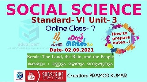 Kite Victers Online Class- Social Science,Standard-6,Unit-3,Date-02.09.2021, How to prepare notes...
