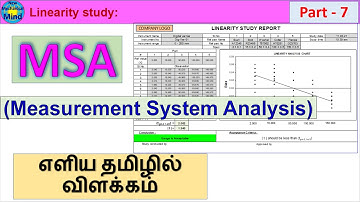 MSA | Part - 7 | What is Linearity study ? | Measurement System Analysis | ௭ளிய தமிழில் விளக்கம்