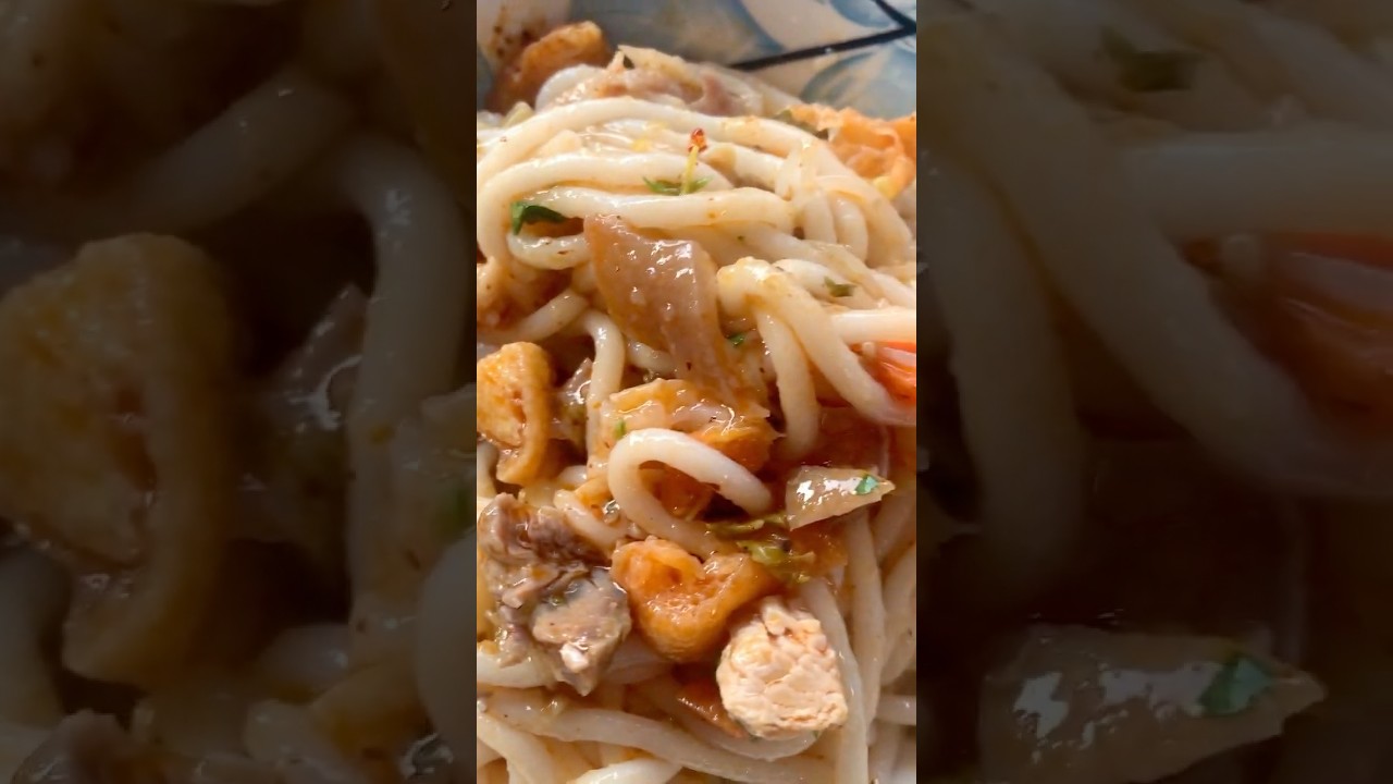 မြီးရှည် Mandalay, Myanmar Famous Breakfast known as Mhee Shay #food #yummy #shan #asianfood