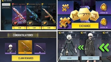 FREE Nier Automata Rewards kui ji Yorha character & Melee SWORD + New Update LEGENDARY Ak47 iCB Codm