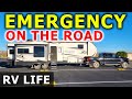 Rv time is up emergency on the road rv life stress  rv living