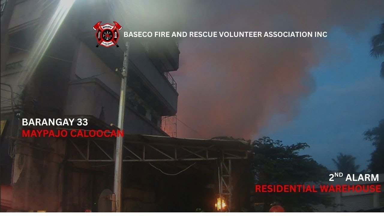 Reported 10-70 Sunog | Location: Brgy. 33, Maypajo  Baseco Fire and Rescue Volunteer Association Inc