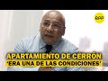 Kurt Burneo sobre apartamiento de Vladimir Cerrón: “Era una de las condiciones”