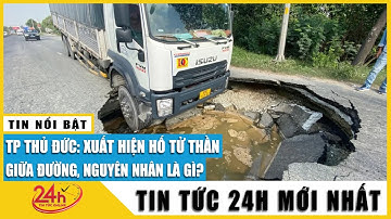 Hiện trường “hố tử thần” ngoạm đầu xe tải 15 tấn giữa đường TP Thủ Đức, hé lộ nguyên nhân ban đầu?