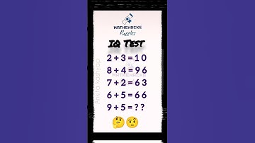 Maths Quiz || IQ Test ||Puzzle #ytshorts #puzzlesolving #math #logicgames #mathehacke #iqtest #quiz