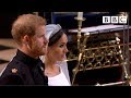 God Save the Queen | Prince Harry and Meghan Markle leave the chapel - The Royal Wedding - BBC