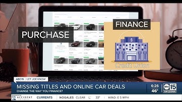 Let Joe Know: Missing titles and online car deals