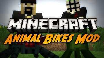 Minecraft Mod Review: ANIMAL BIKES MOD!